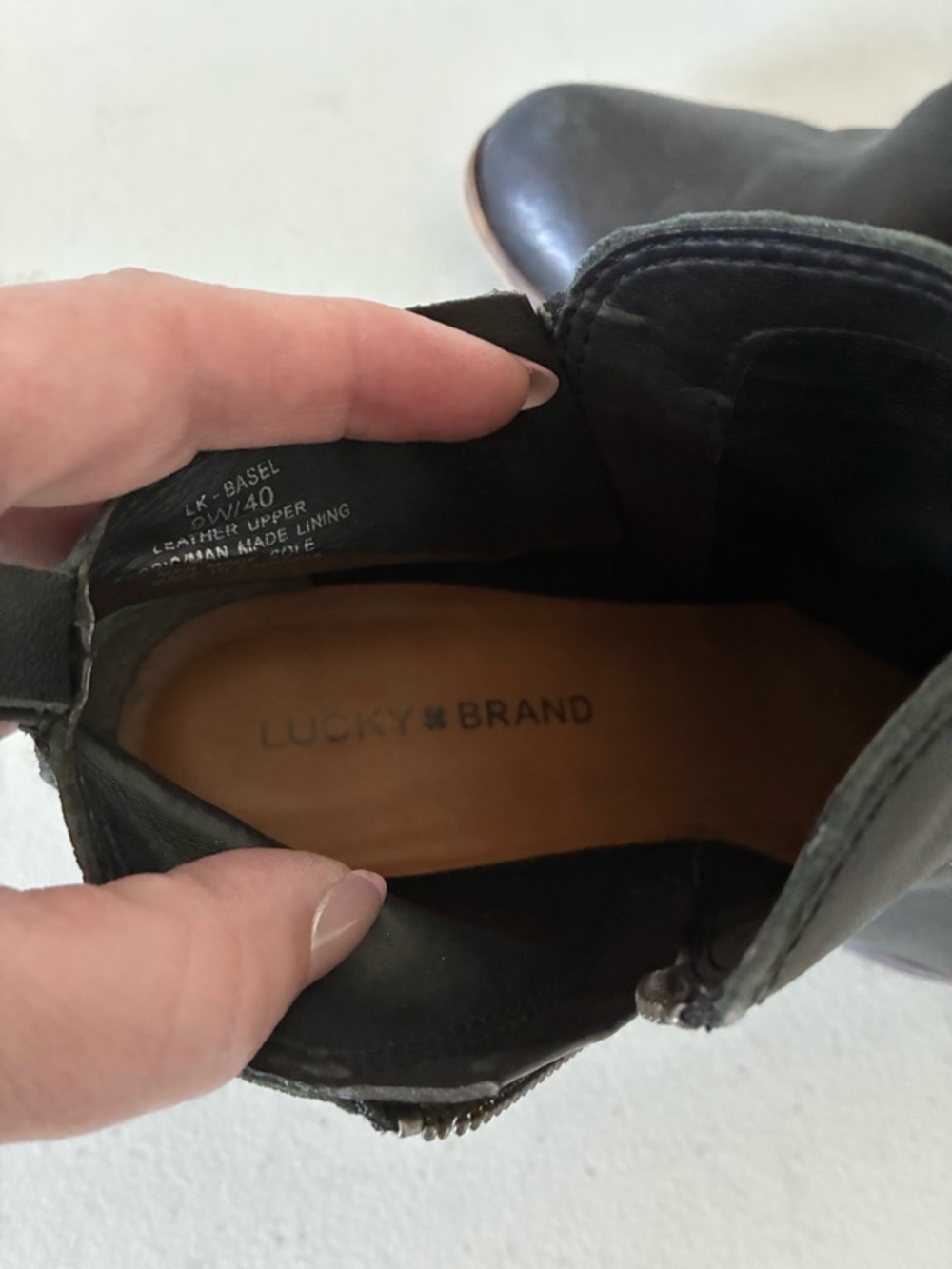 Lucky Brand Black Leather Ankle Booties - Picture 5 of 6
